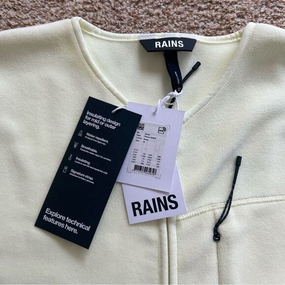 NWT Rains XL Unisex Fleece Jacket Straw - Picture 8 of 14
